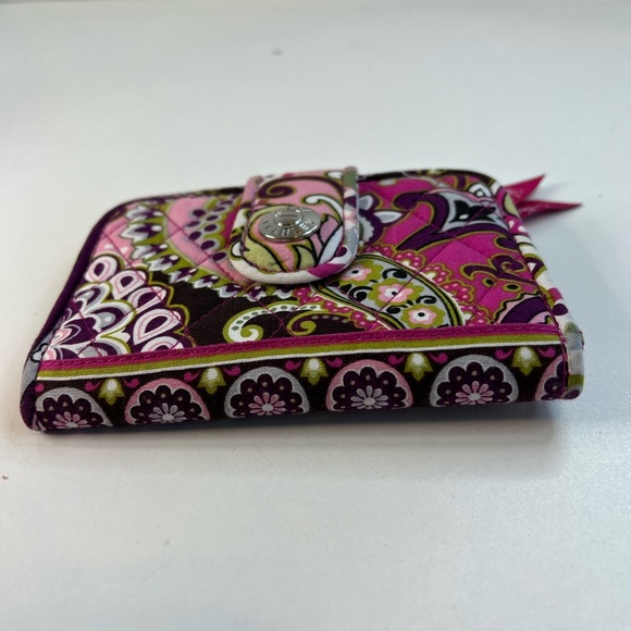 Vera Bradley Wallet In Pink, Green and Brown - Picture 5 of 11